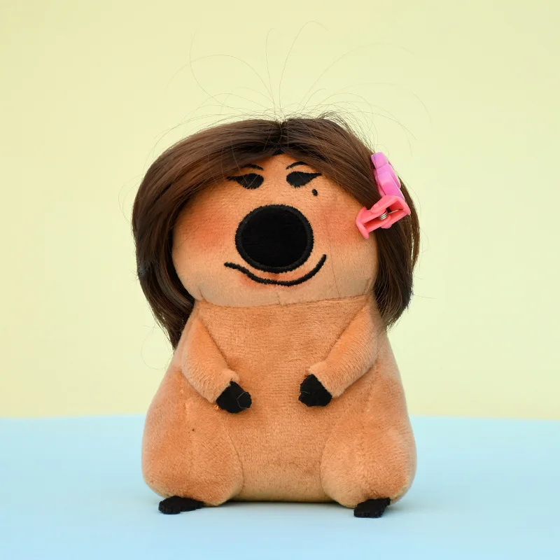 

Cute and Creative Wig Shape Korean Bear Doll, Home Decoration Accessories, Gift