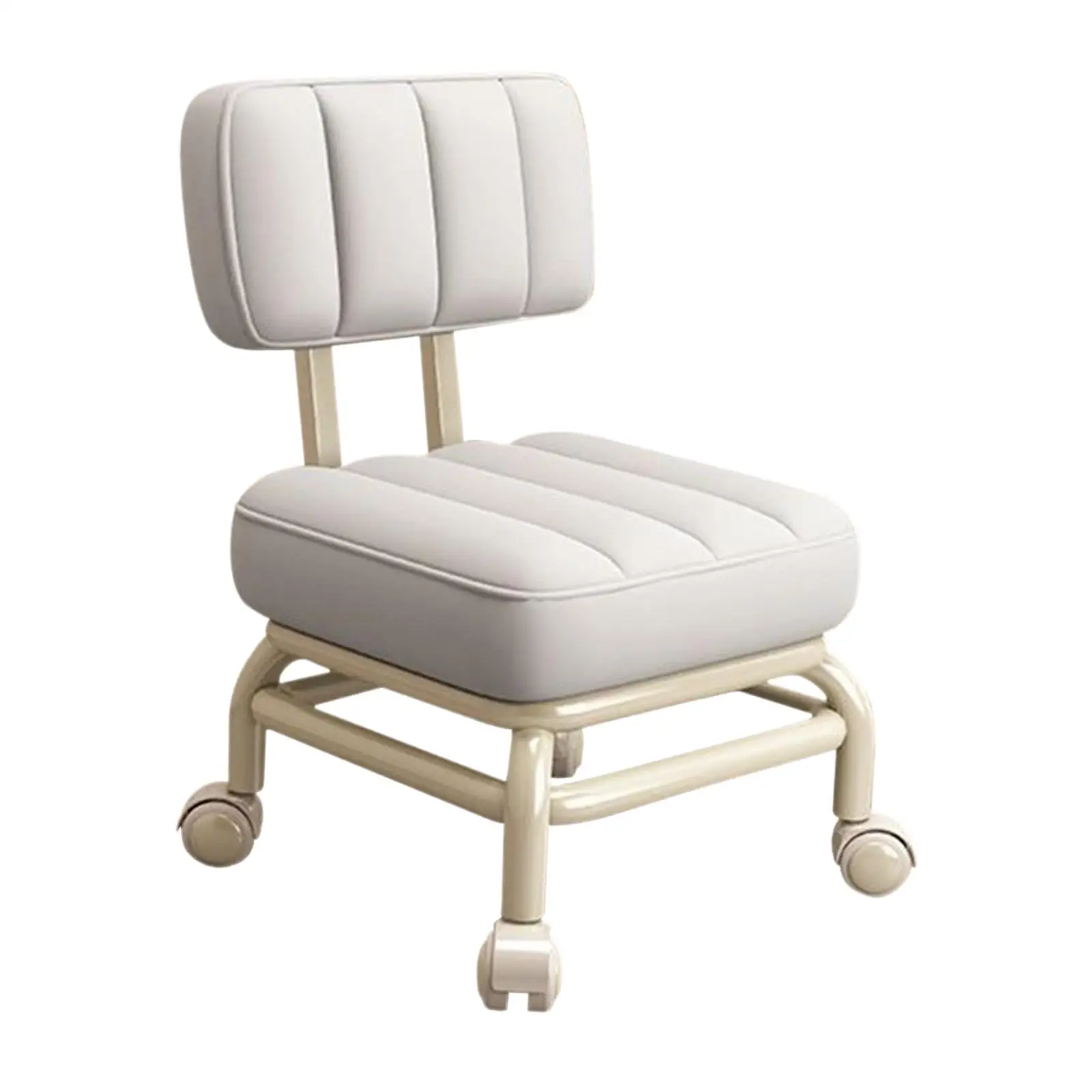 Low Rolling Seat Pedicure Stool Multipurpose, Roller Seat Short Stool, Pulley Stool for Fitness Office Home Barber Shop