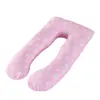 U-shape Pregnant Pillowcase Cotton Printing Multifunction Side Protected Cushion No filler Pure Cotton Printing Cushion Cover 5