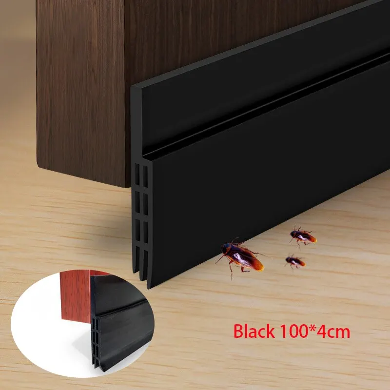 Door Seal Strip Windproof Soundproof Door Sweep Draft Stopper Cuttable Foldable Self Adhesive Acoustic Foam