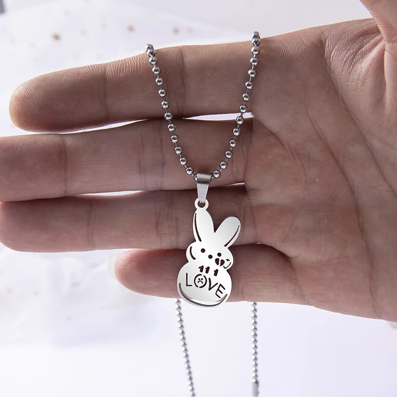 Lil Peep Love Rabbit Pendant Necklace Hip Hop Chain Necklace