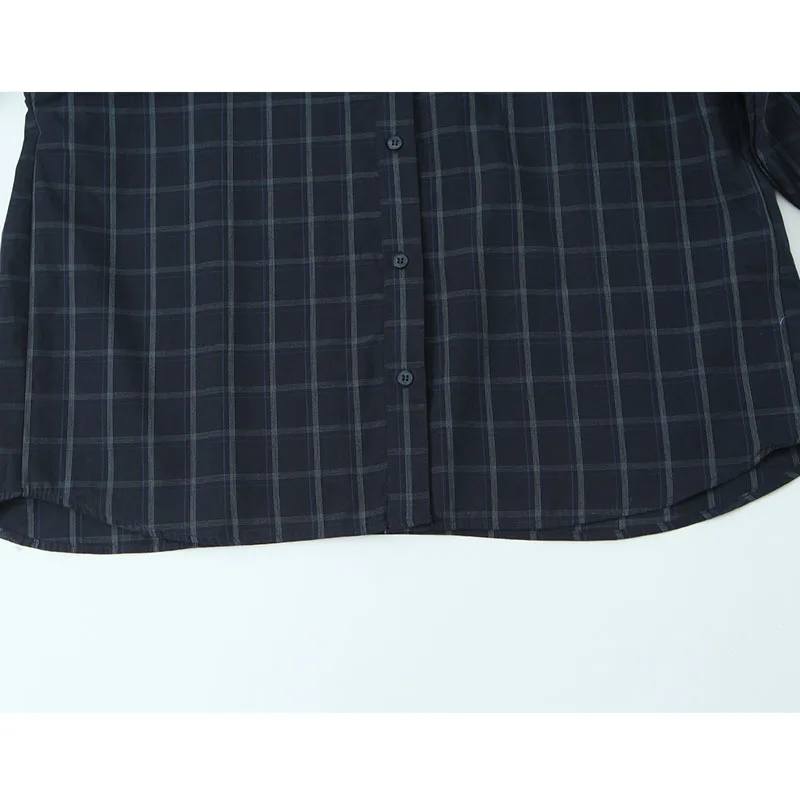 Chic Fashion Simple Style Check Shirts for Women 2025 New Long Sleeve Scarf Women's Casual Loose Shirt And Blouse Woman Tops