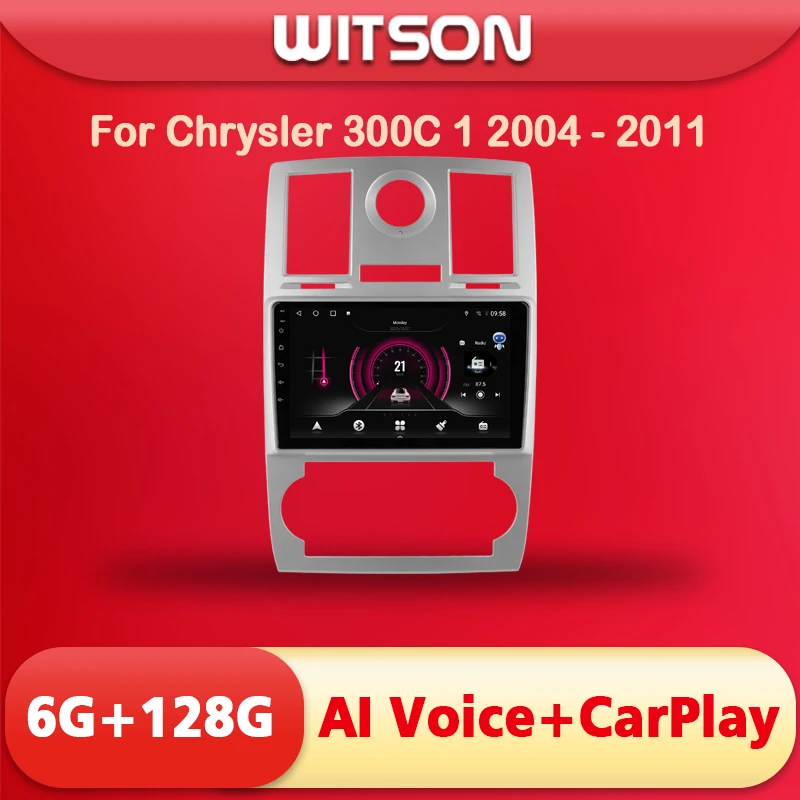 WITSON AI VOICE Android 11 Стерео Мультимедиа GPS-навигация стерео для Chrysler 300C 1 2004 2006 2007-2008 CarPlay