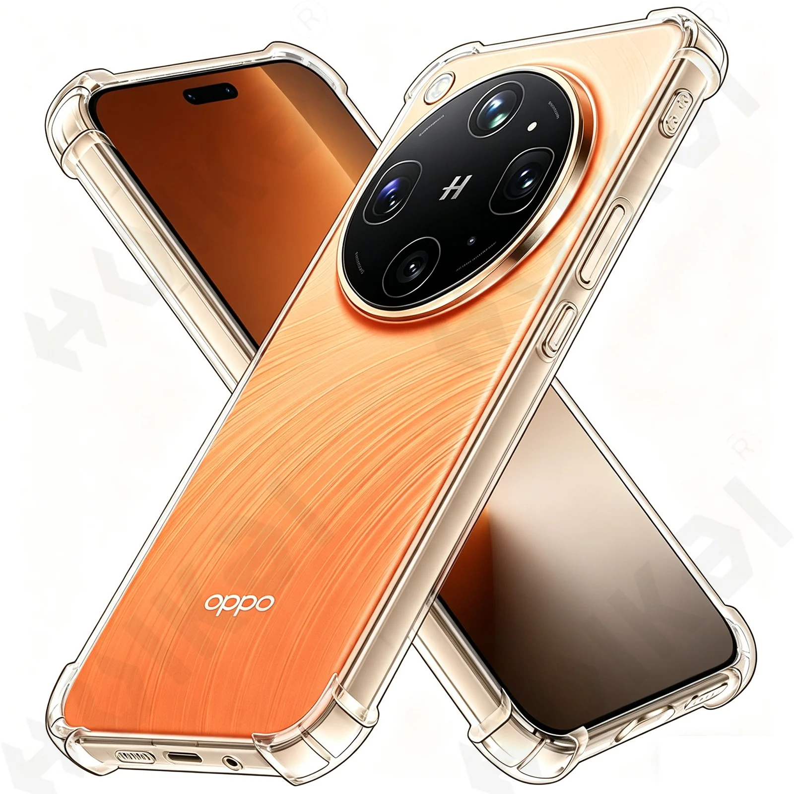 OPPO Find X9 울트라용 케이스 실리콘 소프트 투명 TPU 보호 코너 범퍼 쿠션 커버 쉘 코크