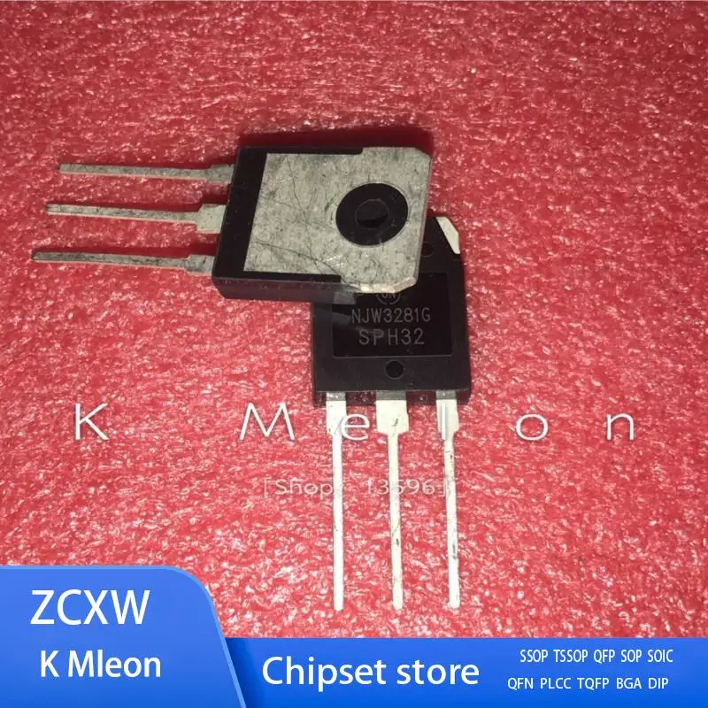 

10Pairs NJW1302G NJW1302 + NJW3281G NJW3281 TO-3P 15A 250V 150W NPN PNP