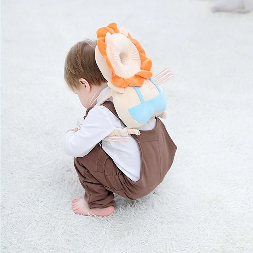 Cotton Baby Head Protection Cushion Reduce Fall Shock Soft Toddlers Backpack Pillow Adjust Strap Safety Back Cushion Toddlers 2
