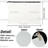 Personalized Initial with Name Makeup Bag Bridal Cosmetic Case Canvas Monogram Toiletry Pouch Birthday Wedding Bridesmaid Gifts 3