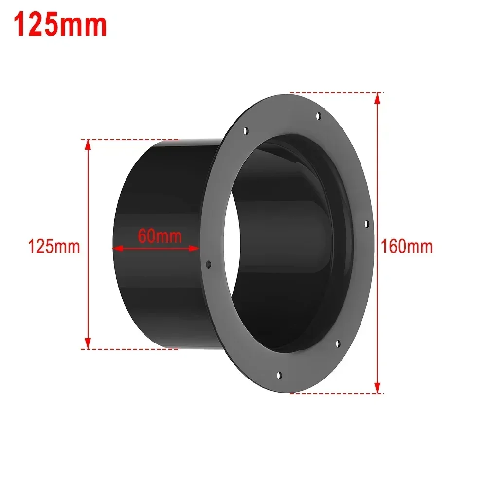 Vent Pipe Adapter Duct Joint Wall Flange Connector 100mm/125mm/150mm Durable for Ventilation Pipe Ventilation Air Ducting brass pipe fitting