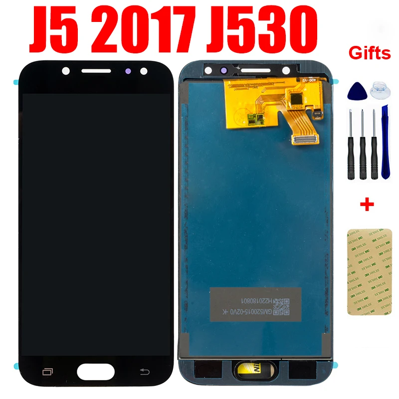 Tela de toque LCD para samsung galaxy j5 pro 2017, j530, j530f, j530m