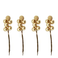 (10 Pcs/pack) 10cm Christmas Tree Berry Decoration Artificial Bayberry Wreath Bouquet Holiday Decoration Home DIY