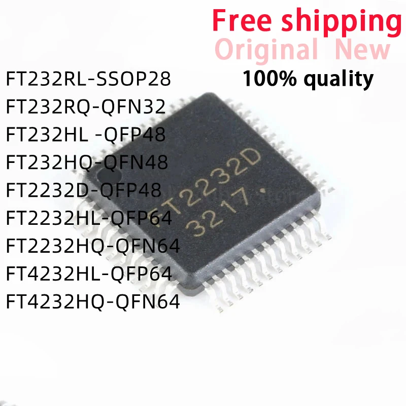 1pcs-FT232RL-FT232RQ-FT232HL-FT232HQ-FT2232D-FT2232HL-FT2232HQ-FT4232HL ...