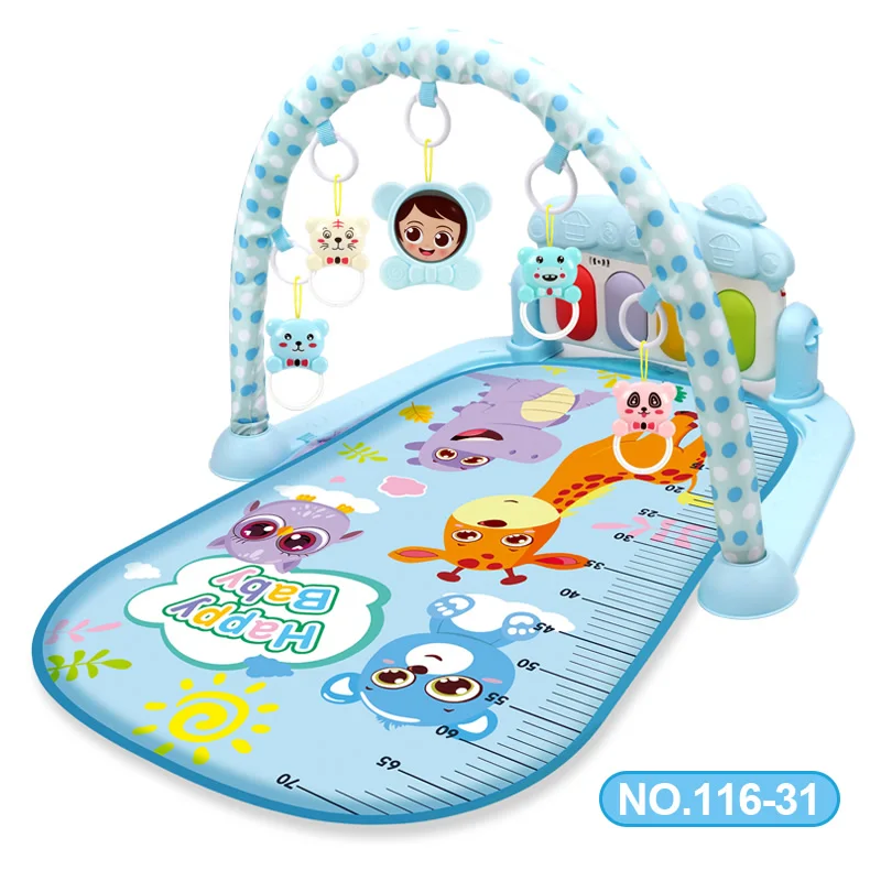 Baby Activity Gym Play Mat Musical Rack Kid Infant Multifunctional Fitness Frame Educational Crawling Carpet Toy Children Gift 3