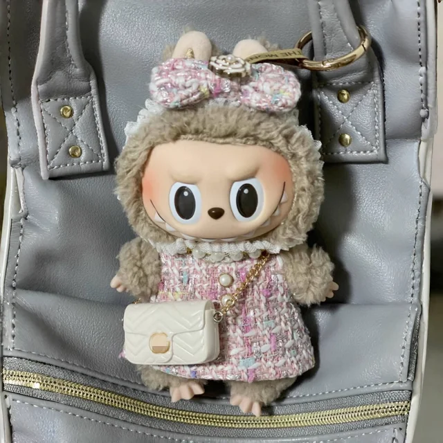 La Bubu Ropa Para Muñecas Labubu De 17 Cm Conjunto Negro Con