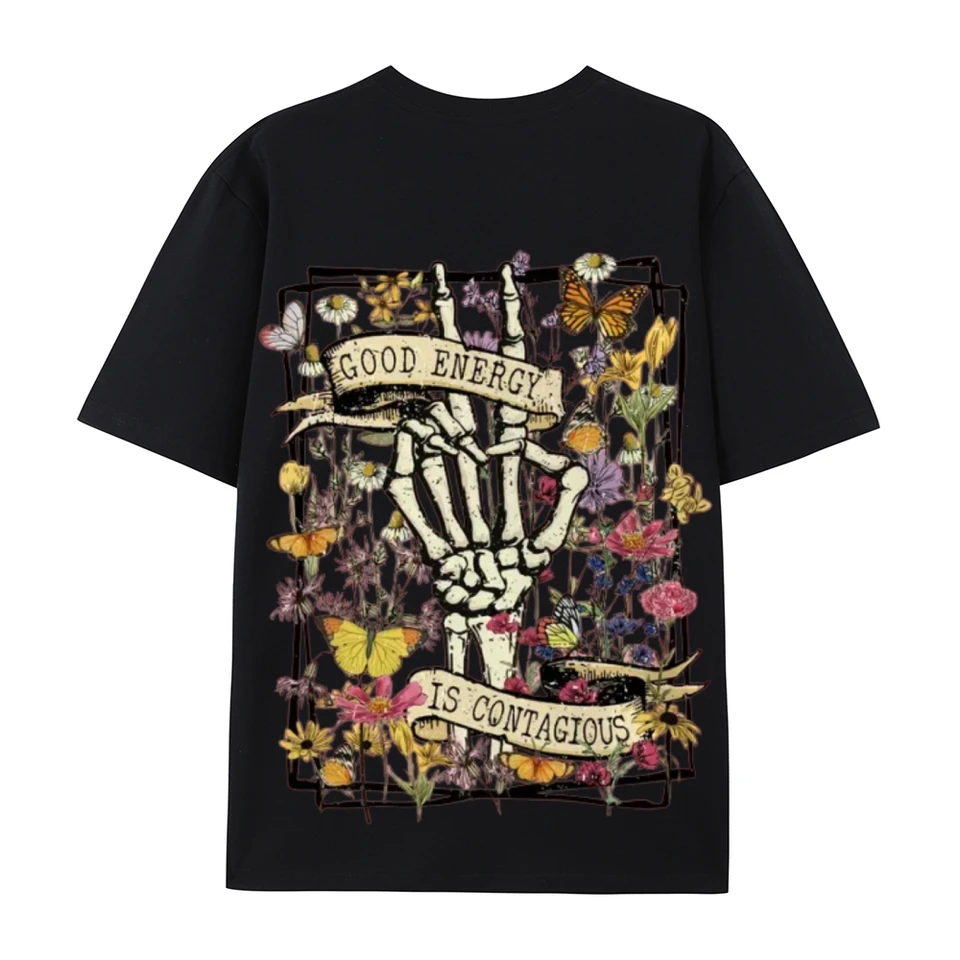 Inspirational Flower Skeleton Unisex T Shirt