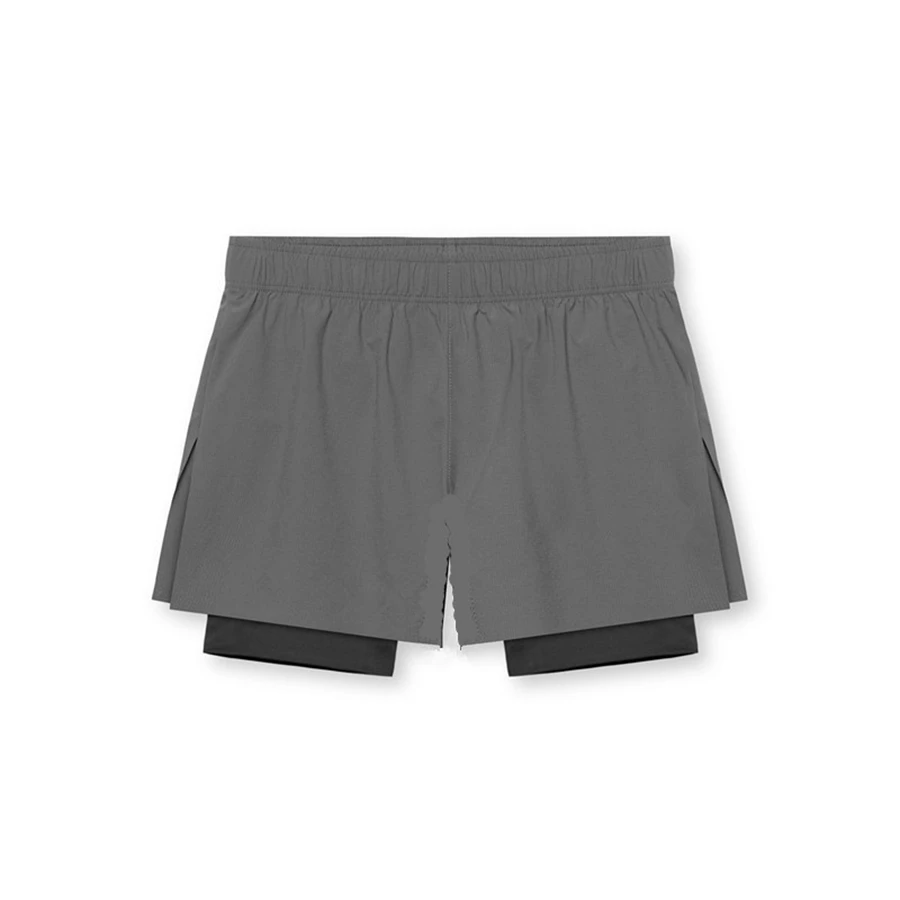 2023 New Shorts Men 2 in 1 sport shorts Gyms Fitness Bodybuilding Workout Quick Dry Beach Shorts Male Summer Running shorts men