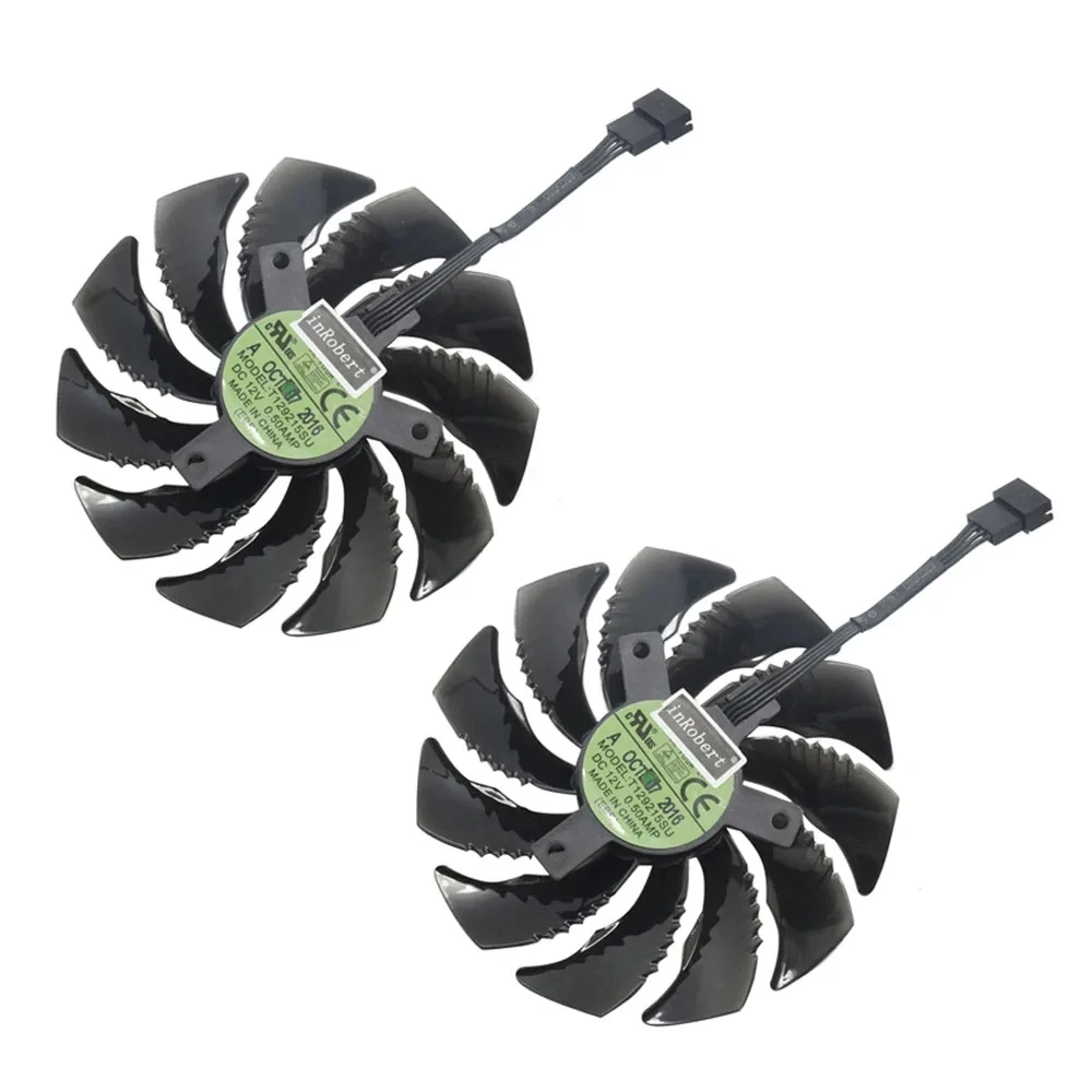 Gigabyte-ventilador de Substituição Gráfica Ventilador de Placa de Vídeo Gtx 1050 1060 1070 960 rx 470 480 570 580 88 mm T129215su - Imagem 2