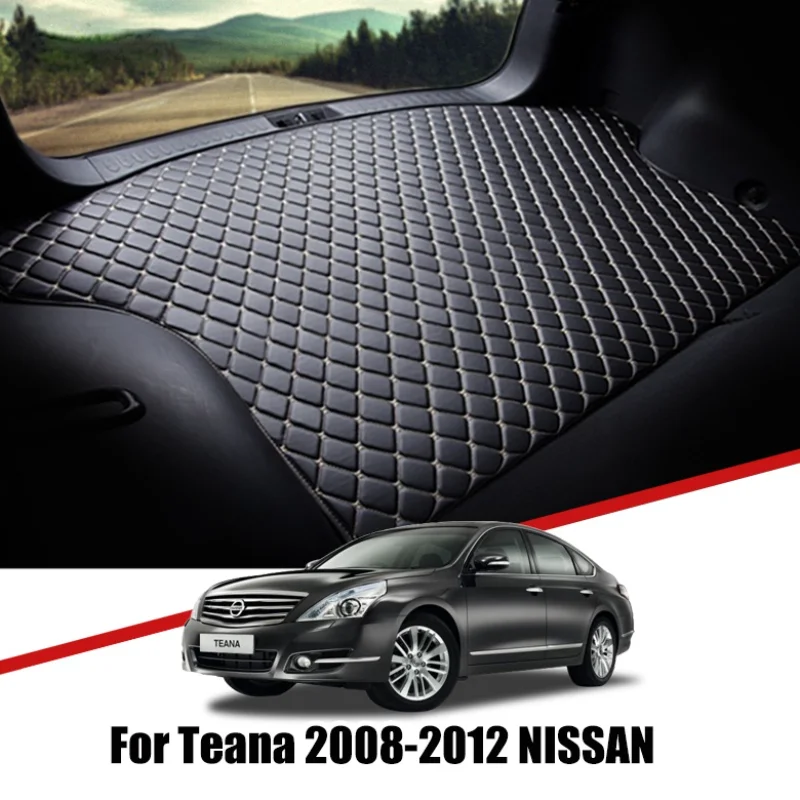 

Custom Car Trunk Leather Mats For Nissan Teana J32 2008 2009-2012 Waterproof Non-Slip Liner Tray Cargo Accessories Accessories