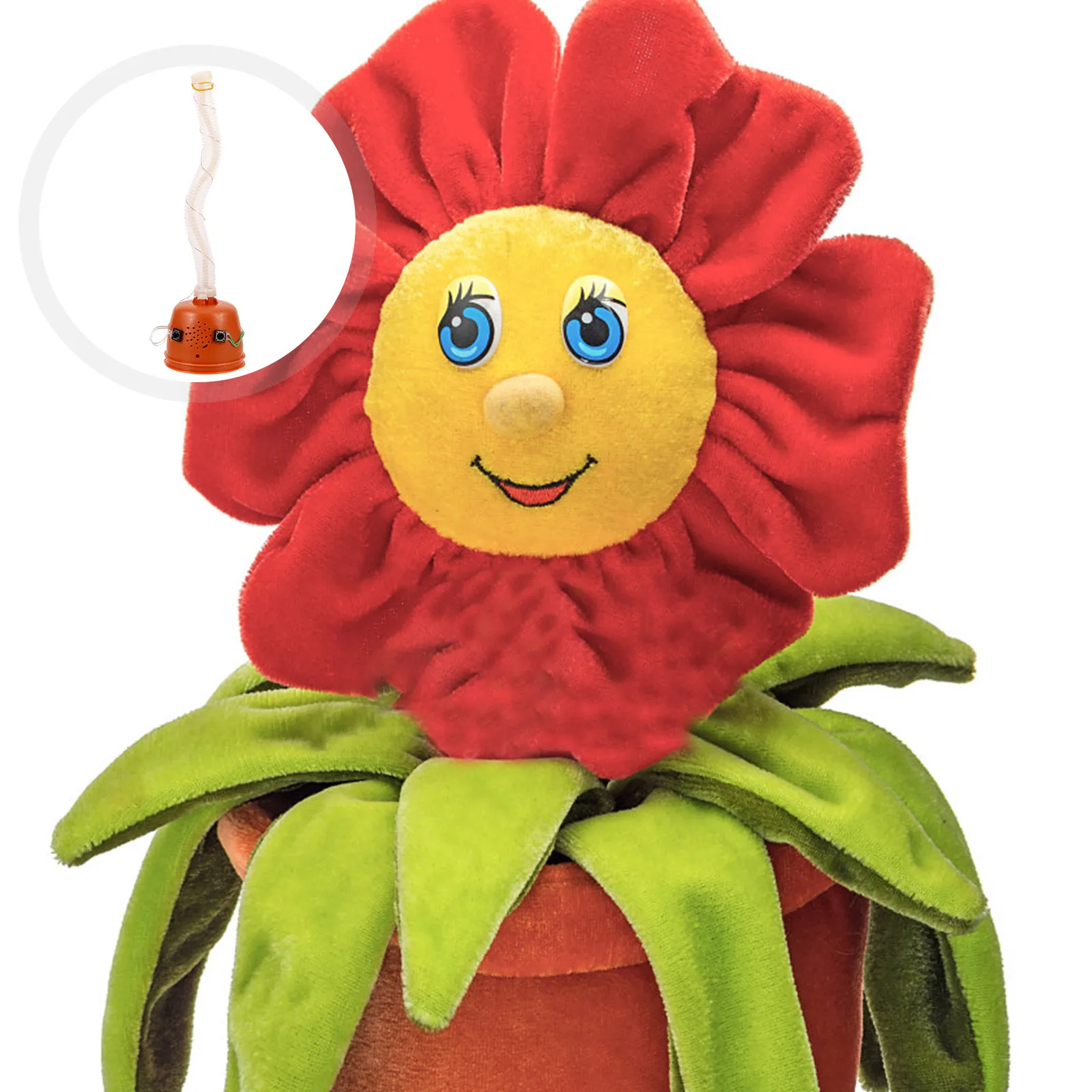 빛나는 춤추고 노래하는 스윙 장난감 운동 부품, 전자 DIY 봉제 장난감 액세서리, 교체 가능한 운동 해바라기 어린이 선물