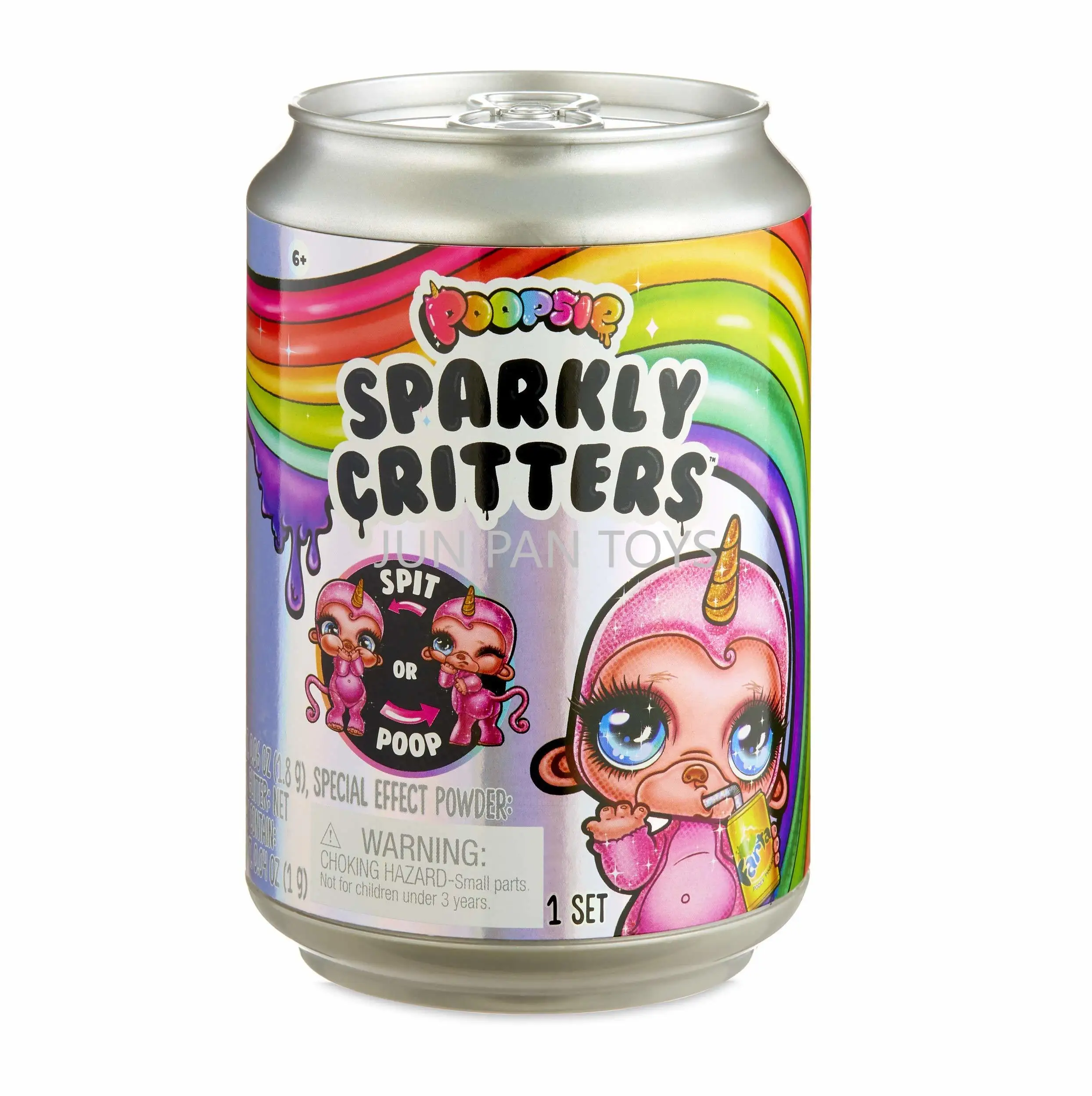 Slime sorpresa Poopsie Sparkly Critters que hace caca o escupe por arte de magia, serie Magical Unicorn Poop Pack, juguetes coleccionables para niños