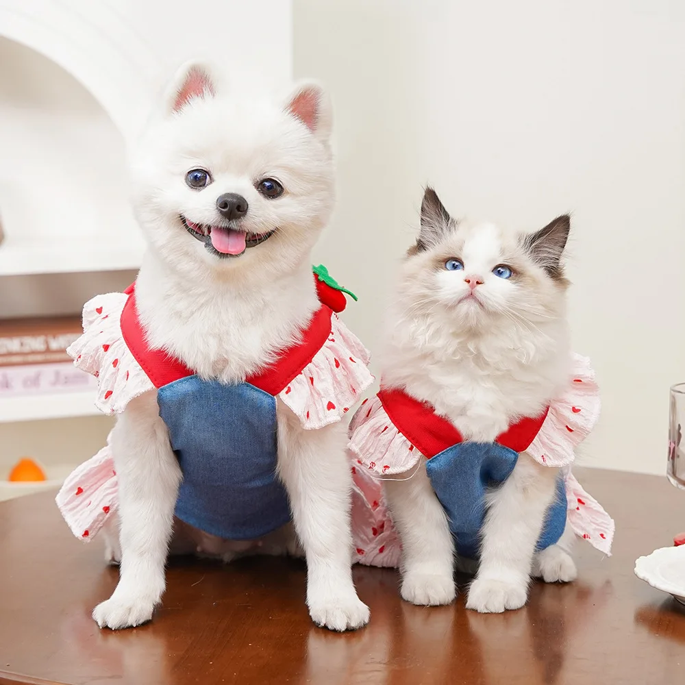 Pettorina per animali domestici Corda di trazione Corda metallica per animali domestici Tirando vestiti per cuccioli carini Guinzaglio per tirare in uscita - immagine 5