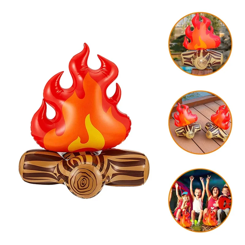 Inflatable PVC Bonfire Yard Decoration for Camping Party