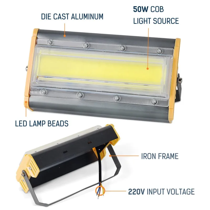 Led Flood Light 50W Outdoor Garden Light 220V Led Reflector Lamp IP65 Street Spotlight Playground Lighting Projector Lamp