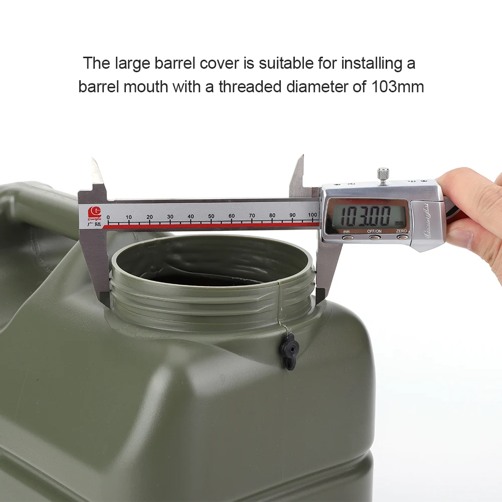 Camping Water Bucket Cover with Spigot Leak-Proof Water Tank Lid Drinking Water Bucket Cap for Camping Hiking