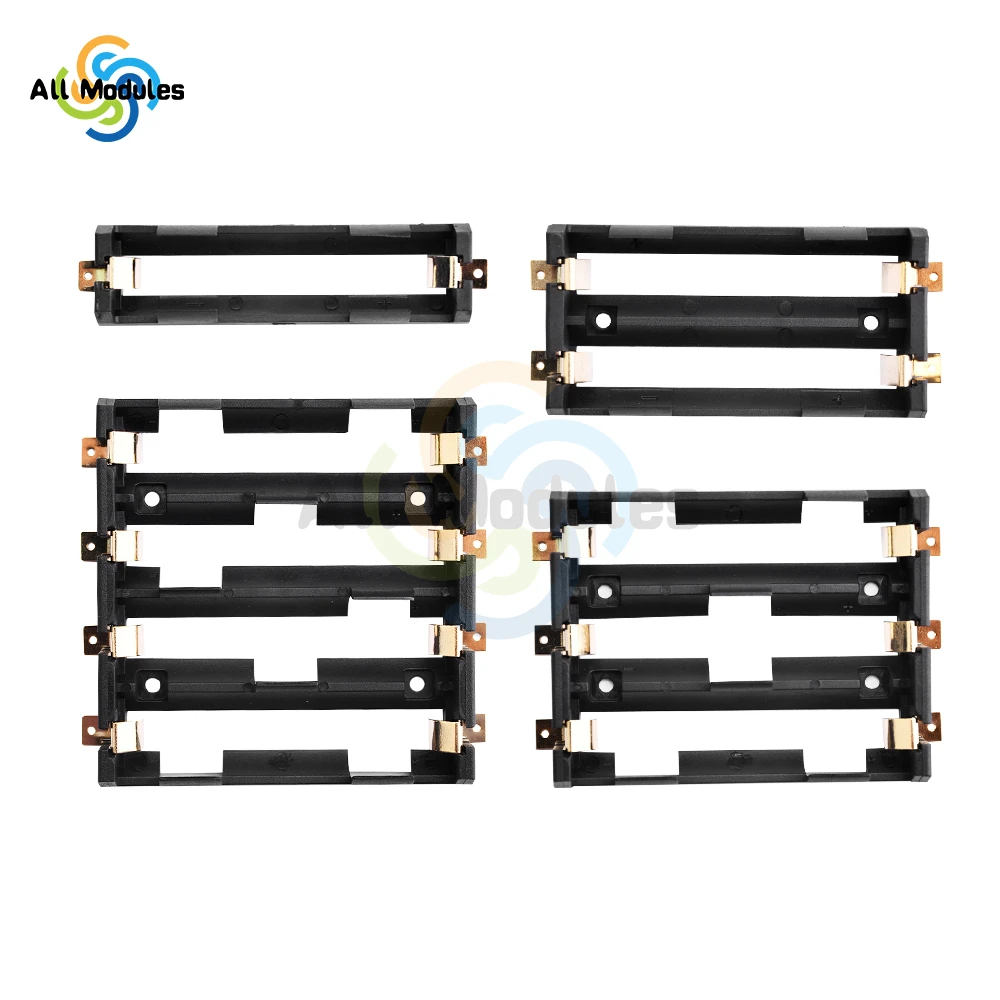 4x18650SeriesBatteriesHolderBoxStorageCaseContainerPowerBankwithBronzePins