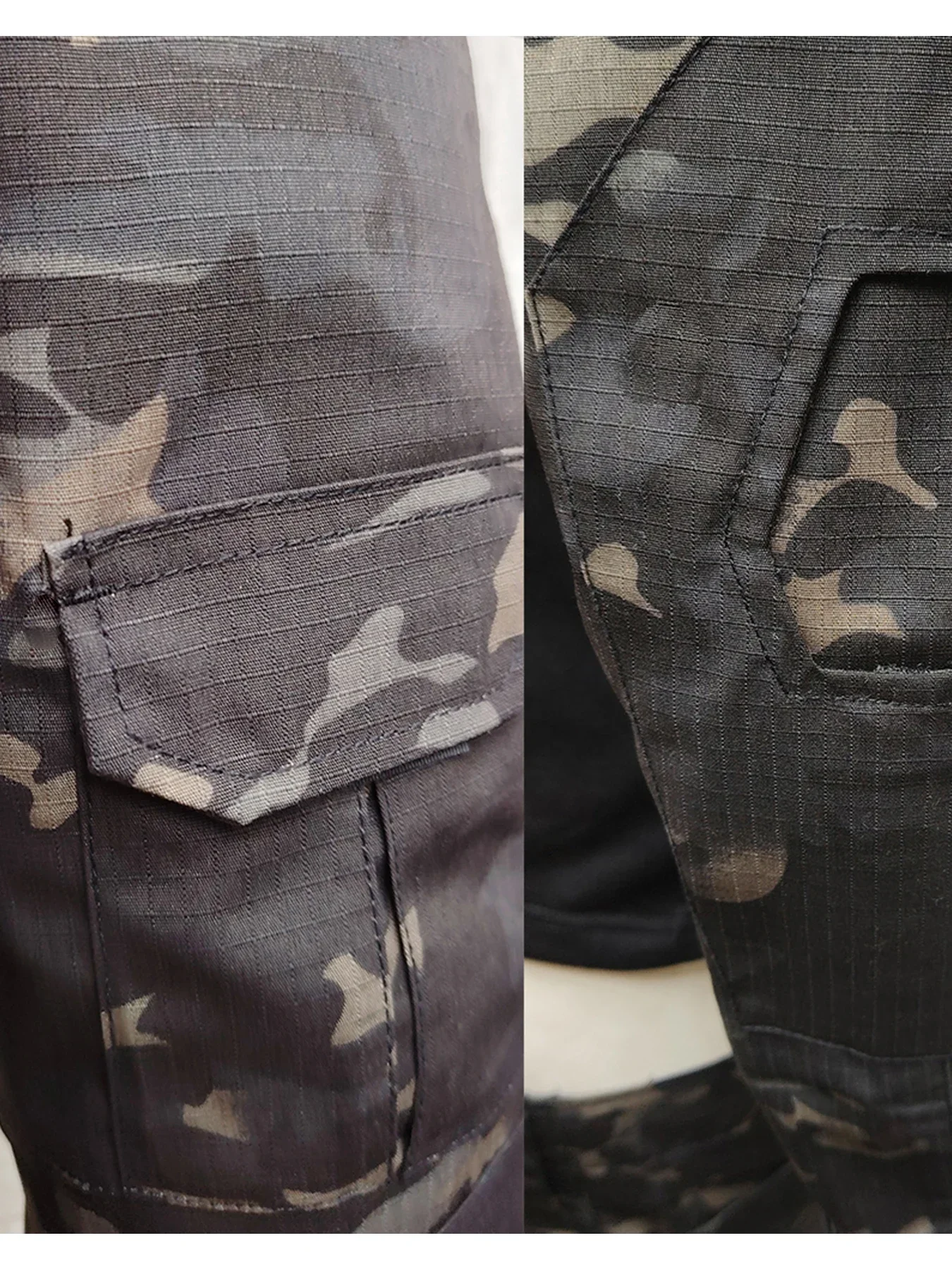 Men's Tactical Combat Uniform Set Black Military Frog Suit Long Sleeve Shirt Cargo Pants for Airsoft Hunting Training