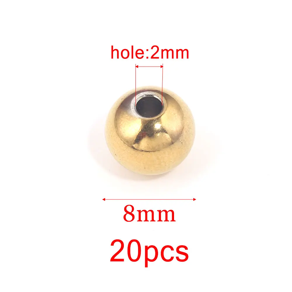 10-100 stücke Edelstahl Runde Perlen Charme Lose Perlen für Armbänder Schmuck Machen Spacer Perlen Schmuck Komponenten Großhandel – Detail 7