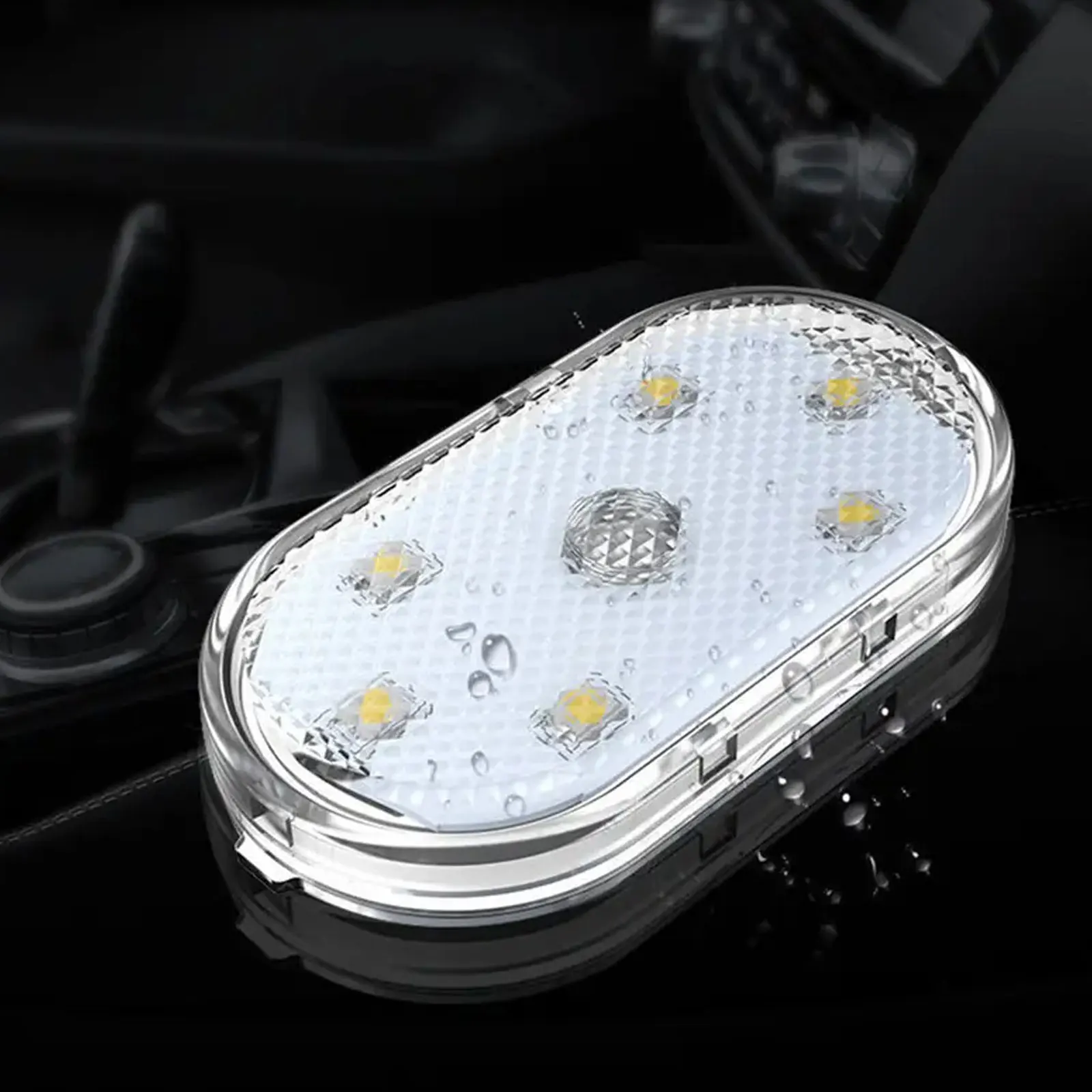 INEYES-luces LED para Interior de coche, luces interiores inalámbricas, portátiles, recargables por USB, luz nocturna Led para decoración de coche