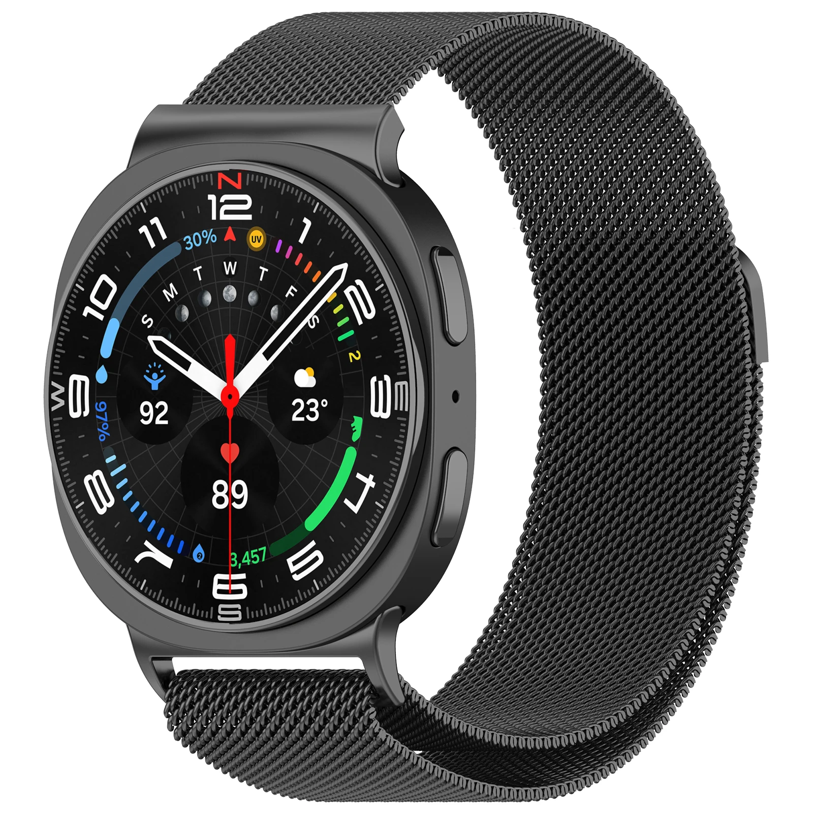 Milanese Loop für Samsung Galaxy Watch 8/8, klassisches Armband, Magnetarmband, Correa für Galaxy Watch 8 44 mm, 40 mm/8 Ultra 47 mm Band – Detail 22