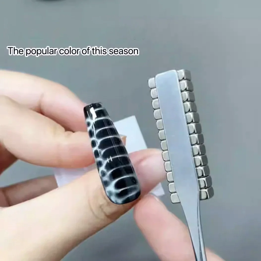 12pcs Nail Cat Eye Strong Effect Magnet Crocodile Texture Magnetic Stick UV Gel Polish Cat Eye Gradient Rod DIY Manicure Tool cat eye nail tool magnetic nail art tools magnetic nail tools nail care tools