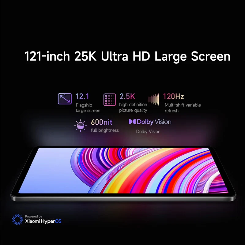 Xiaomi Tablet Chinese Rom Redmi Pad Pro 2024 12.1“ 2.5K 120Hz Snapdragon 7s Gen 2 10000mAh  Quad speakers Dolby Atmos Tablet Pc 6