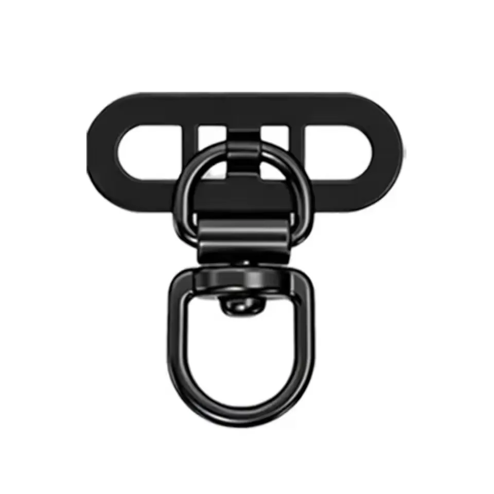 Rotatable Steel Phone Tether Tabs - Mini Lanyard Patch Connector Piece