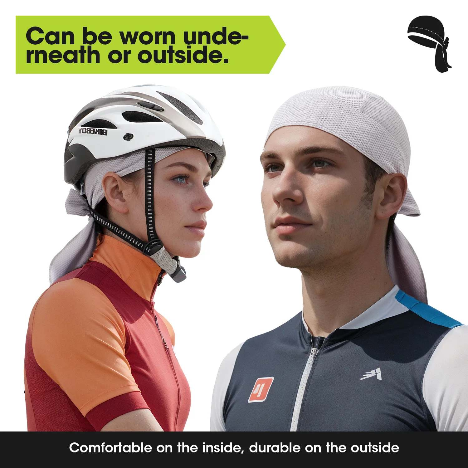 2/3-piece set Do-rag(durag), cycling Skull Caps, sports Headwrap hat, running Headscarf, sweats breathable For Men Women Bandana 3
