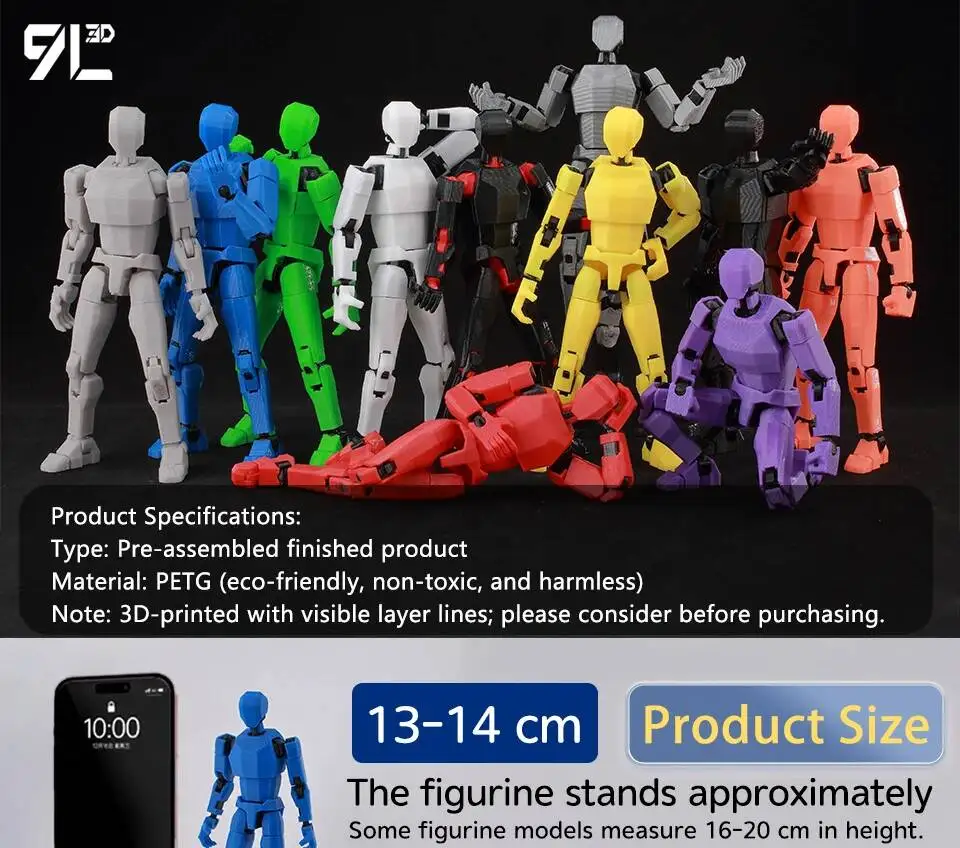 9L3D Gedruckte NEWInvincibles Tech Jacker Titan13 Lucky13 Actionfigur Dummy13 Motorrad Mehrteiliges Sammlermodell Spielzeug T13 – Detail 1