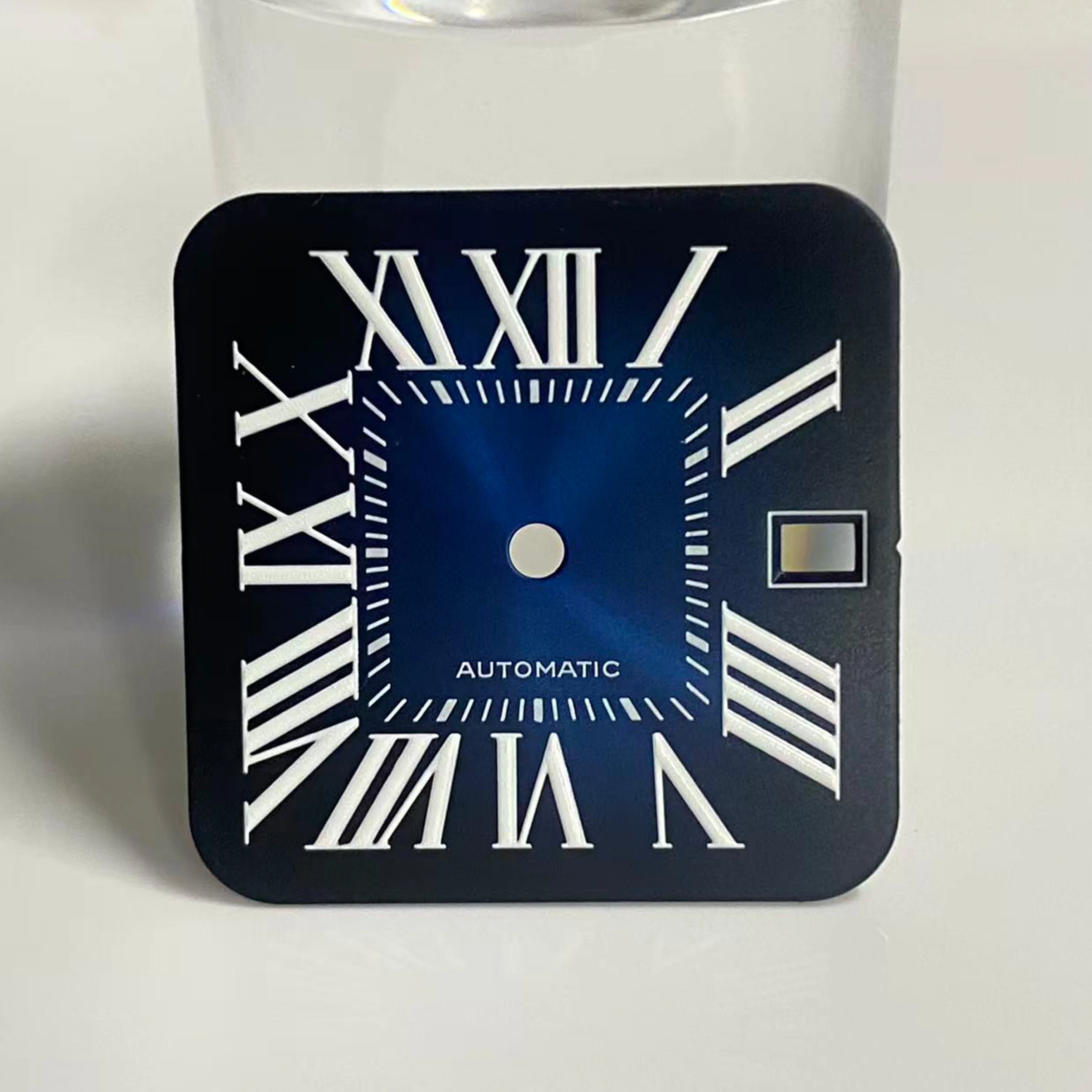 Enhance your product title with a focus on its key features and aesthetics:

27mm Square Multicolor Custom Dial for Automatic Watch Movements