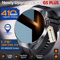 2025 New Originl Watch G5 PlUS Smart Watch 1.75" HD AMOLED Screen GPS track Heart Rate Bluetooth Call Compass Smartwatch for Men