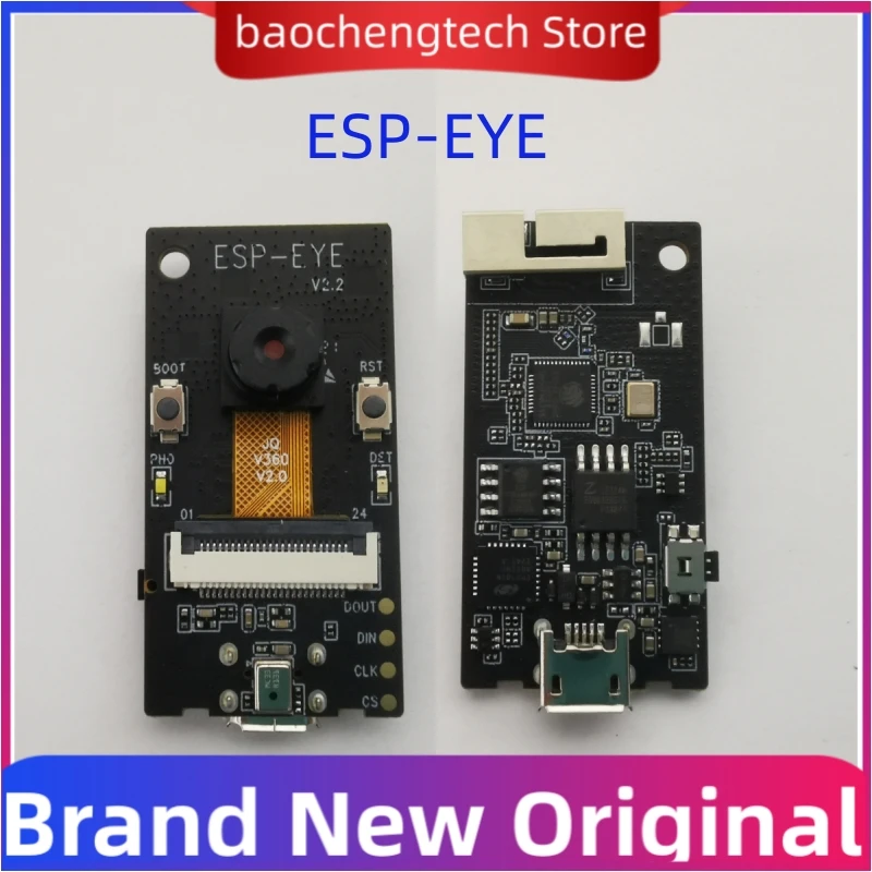 

ESP-EYE Module, ESP32 AI Image Recognition Development Board, Wi-Fi/Bluetooth Dual Mode, Image Recognition, Voice Processing