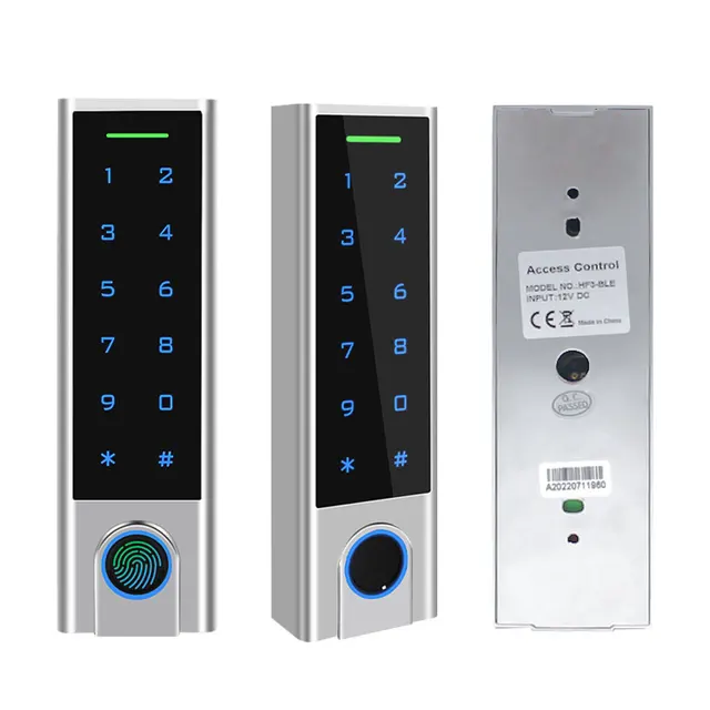 TTlock App Control Door Access Control System Fingerprint Smart Phone Bluetooth or Bell Card Reader 13.56Mhz Door Opener Panel 5