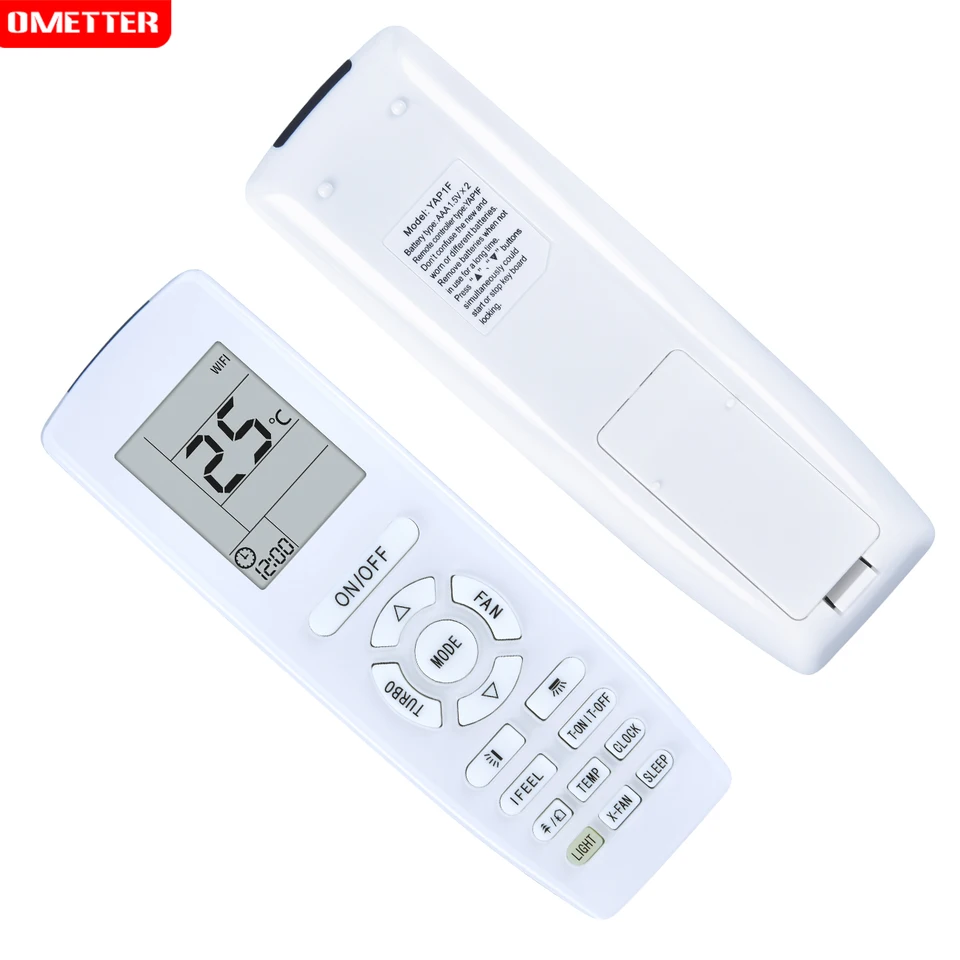 Replacement Remote Control For GREE YAP1F Air Conditioner - No Programming Needed