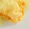 2023-03-01 Lioraitiin 0-24M Baby Girl Bodysuit Summer Ruffle Sleeveless Patchwork Dress Party Tops Headband Outfit 5