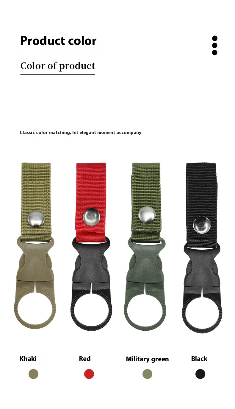 Rugged Nylon Water Bottle Holder with Secure Strap for Easy Hydration