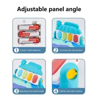 Toddler Gyms Playmats Colorful Toys And Music 5 In-1 Activity Gym Non-Slip Play Mat Activity Gym For Toddler Piano Tummy Times 2