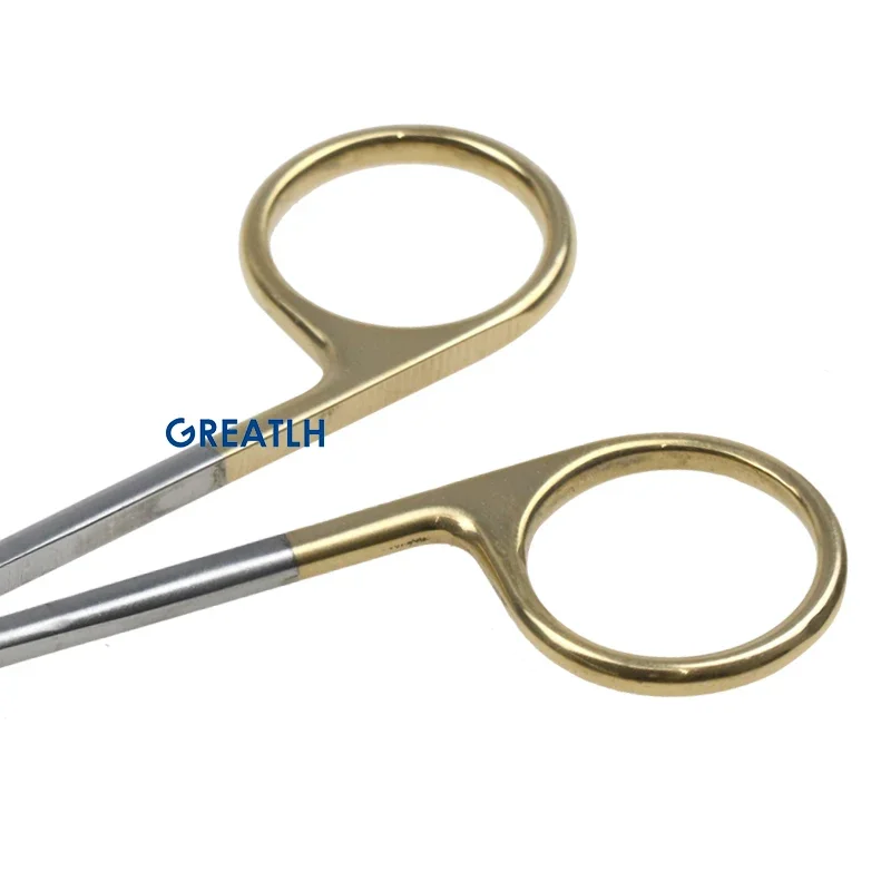 Ophthalmic Microsurgical Scissors Ophthalmic Surgical Instruments Curved Straight Head Serrated Scissors Eye Surgical Tool Ophthalmic Instrument