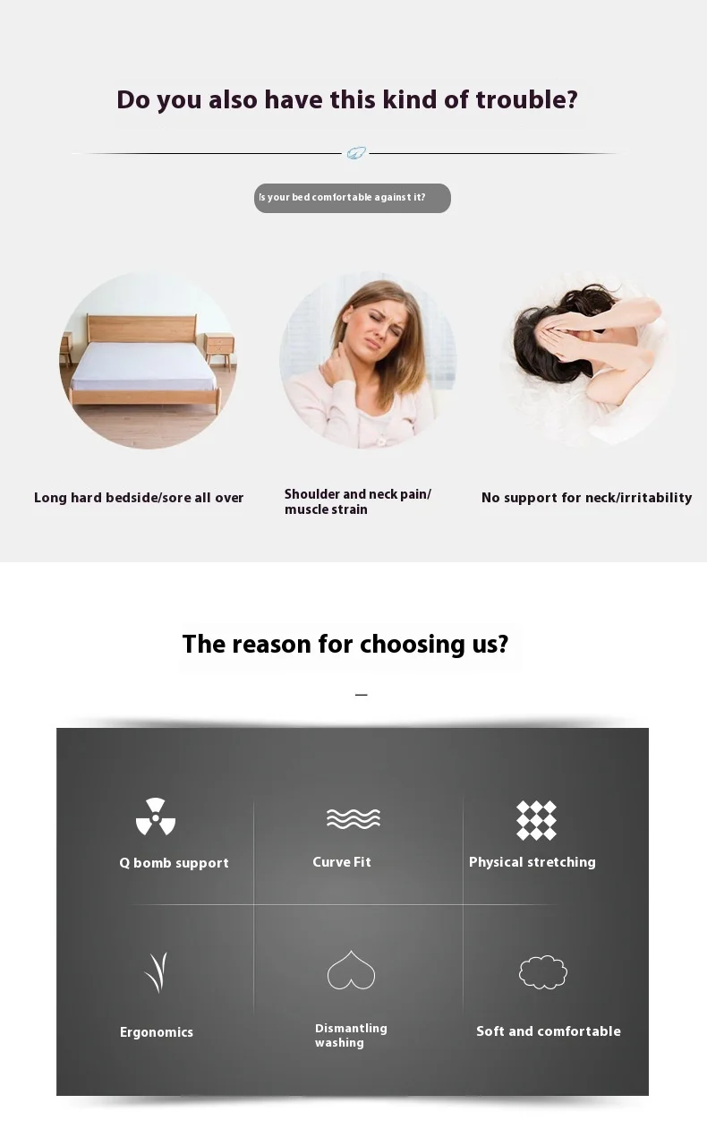 Adjustable Heating & Massage Back Support Pillow