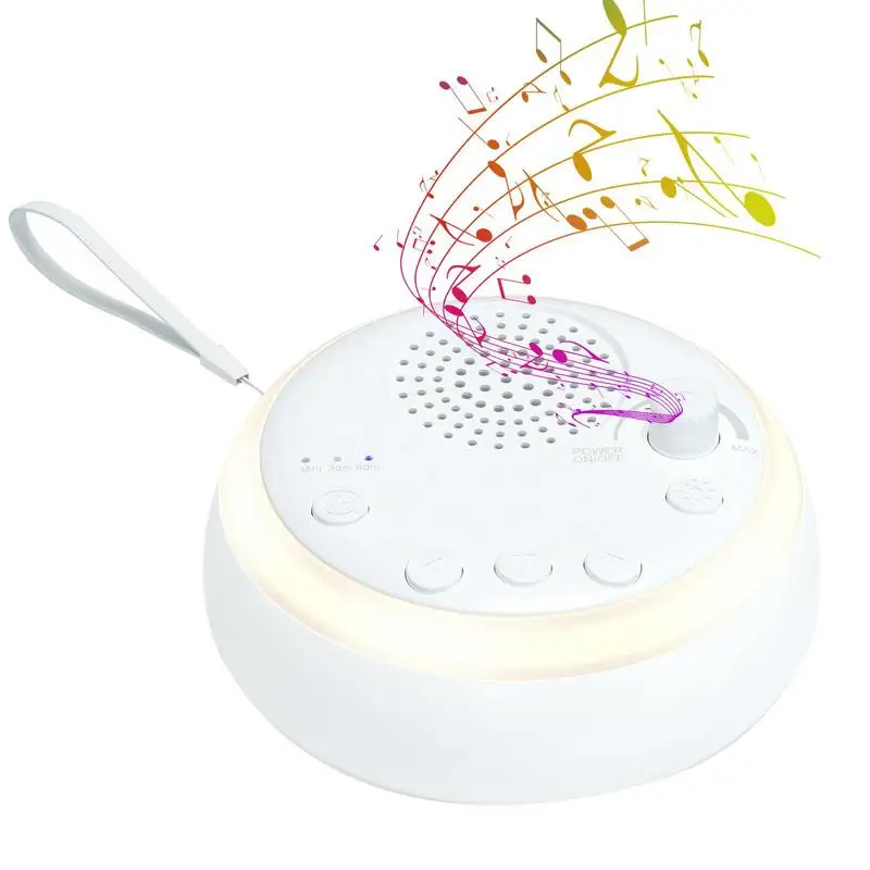 

Звуковая машина с генератором белого шума и ночной лампой, звуковая машина с 16 успокаивающими звуками для детей и взрослых, спокойный сон