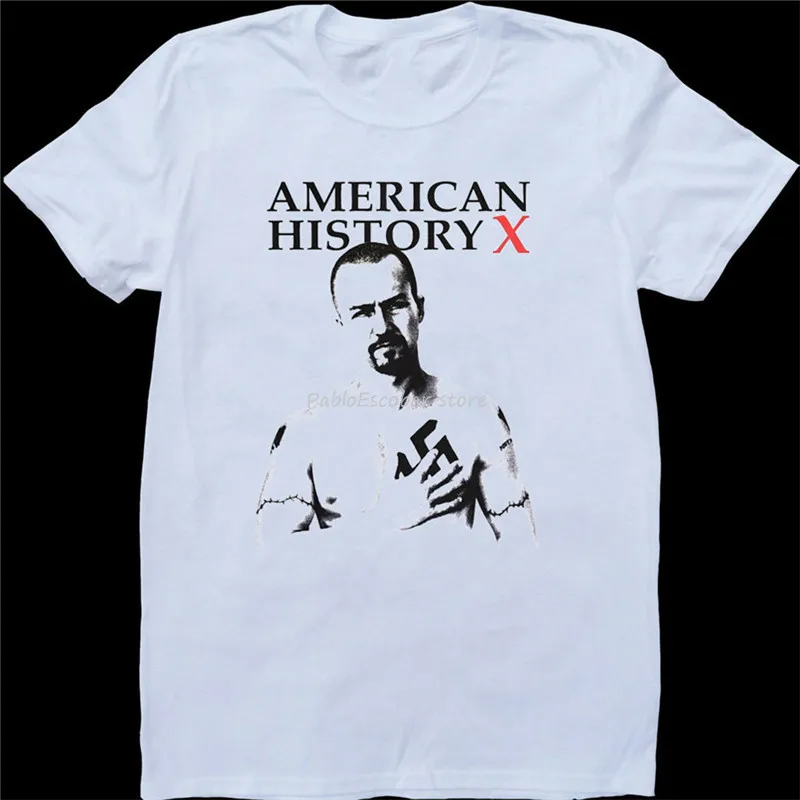 

men cotton tshirt new man bigger size teeshirt American History X White, Custom Made T-Shirt Custom Made Tee Shirt