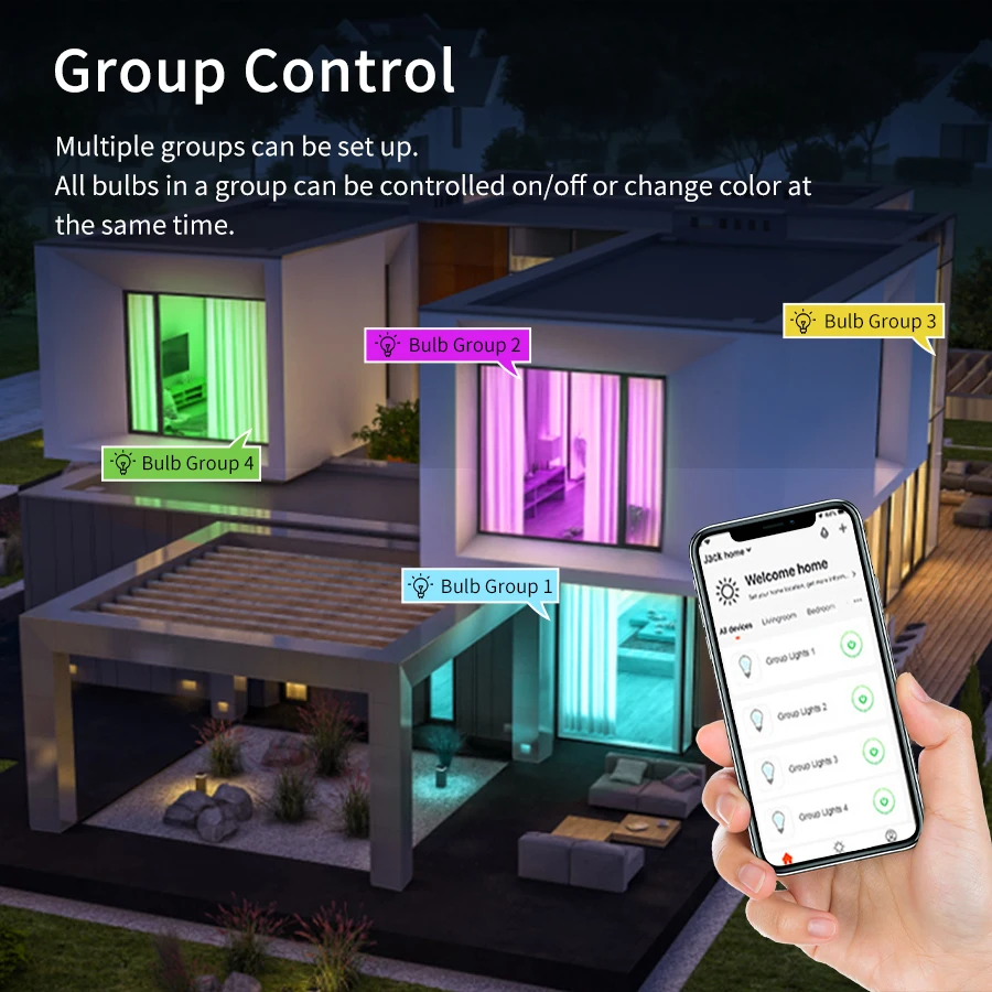 18W 15W 12W WiFi Smart Bulb CozyLife E27 LED Smart Lamp Works with